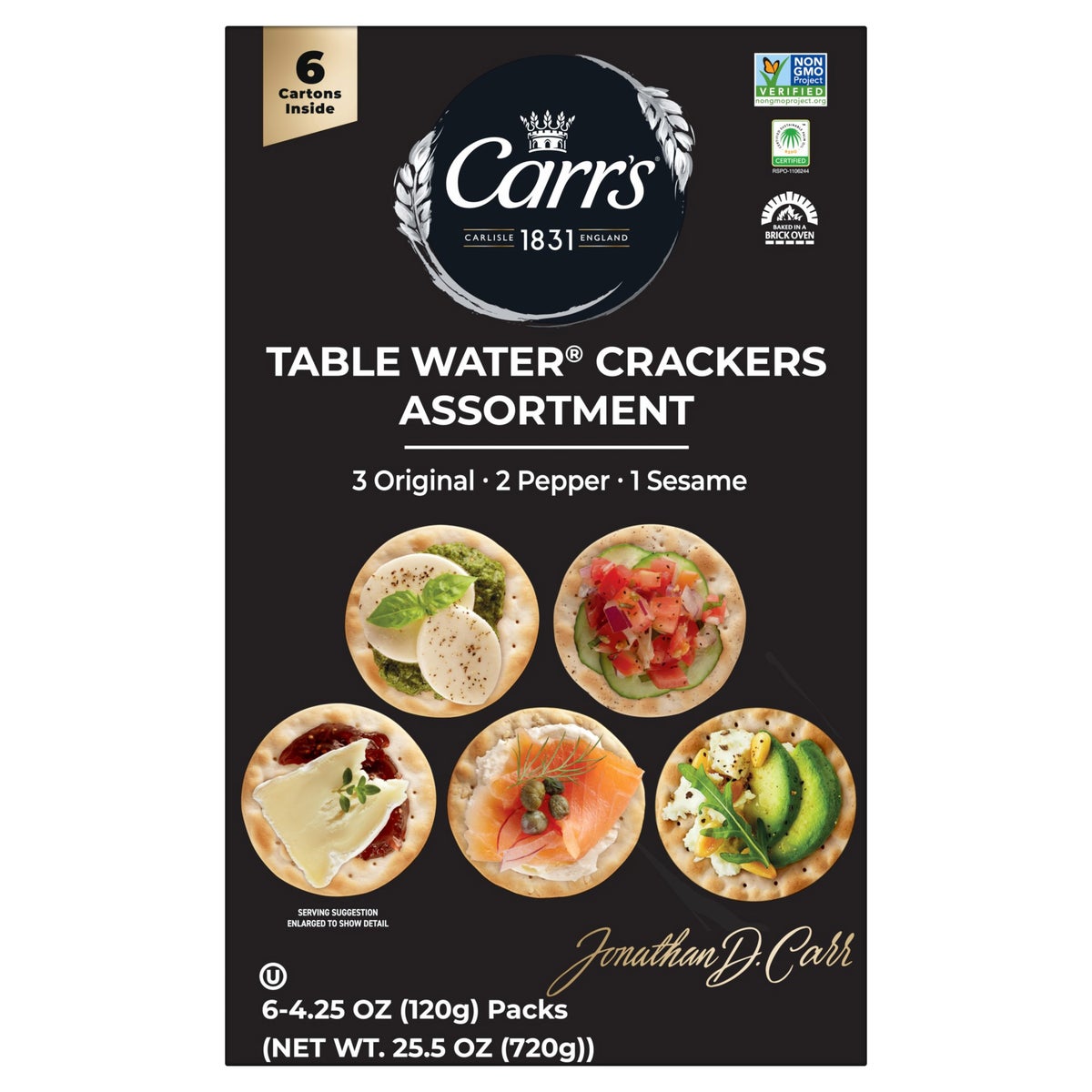 Carr's crackers for cheese and entertaining