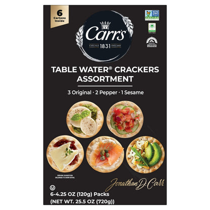 Carr's crackers for cheese and entertaining