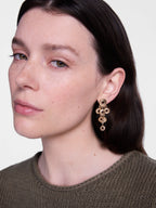 Scenario circle drop earrings with layered round drops