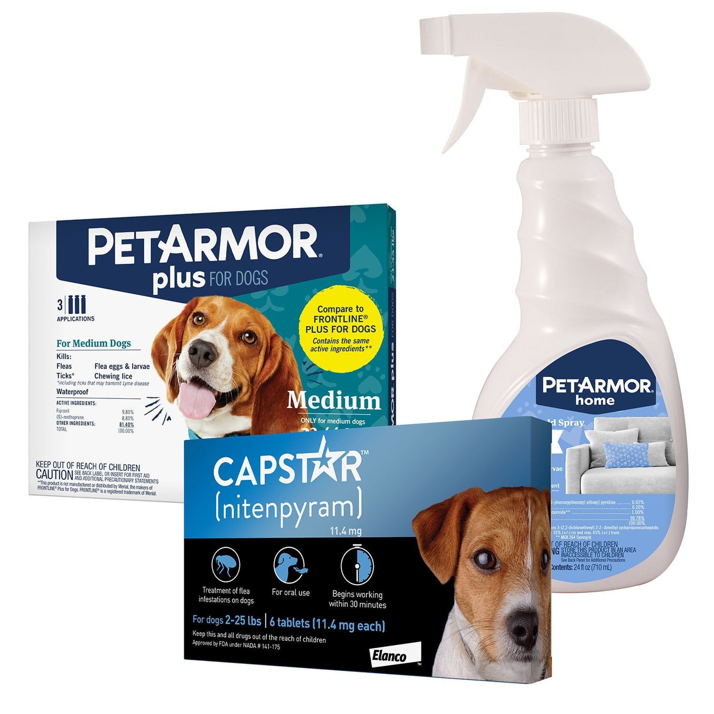 PetArmor Plus Capstar flea and tick bundle for medium dogs 23-44 lbs