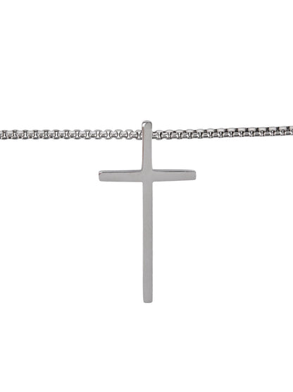 Believe by Brilliance cross pendant with Philippians 4:13 inscription