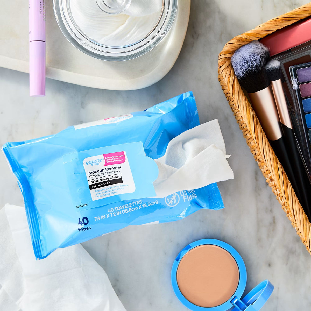 Equate micellar makeup remover cleansing wipes