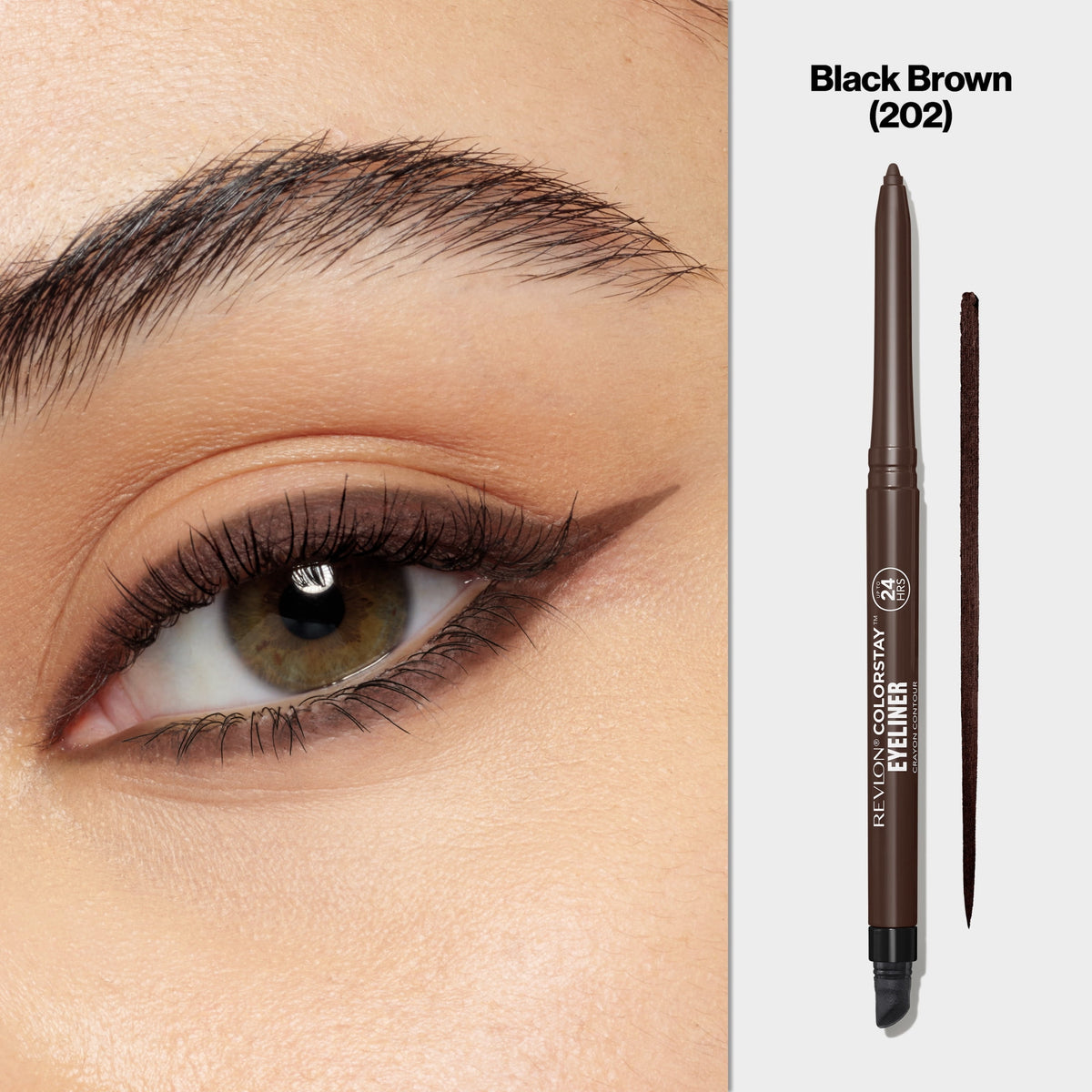 ColorStay eyeliner pencil in shade 202 Black Brown