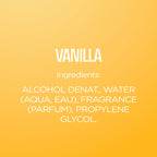 Body Fantasies Vanilla fragrance with pump dispenser and lid