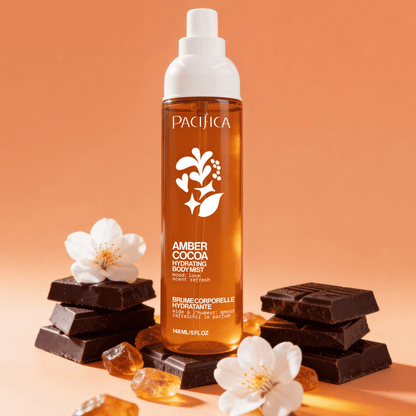 Pacifica Amber Cocoa mist with a warm woody center