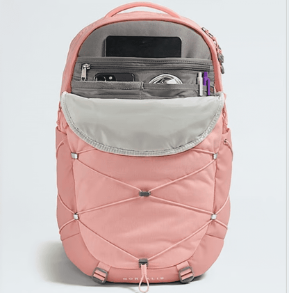 Terracotta dark Borealis backpack with bungee straps