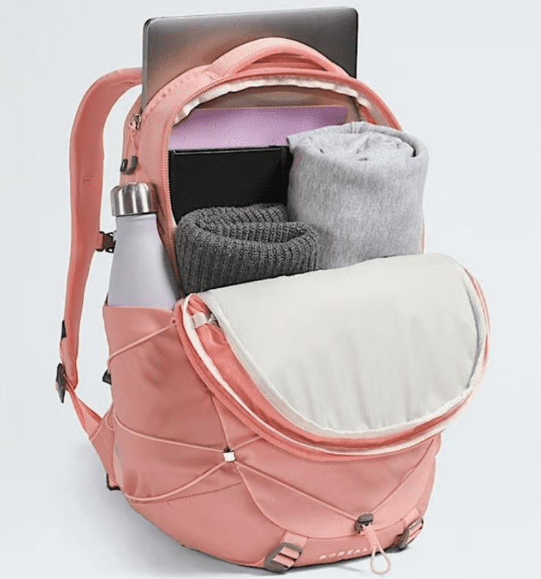 Spacious North Face backpack for campus and daily use