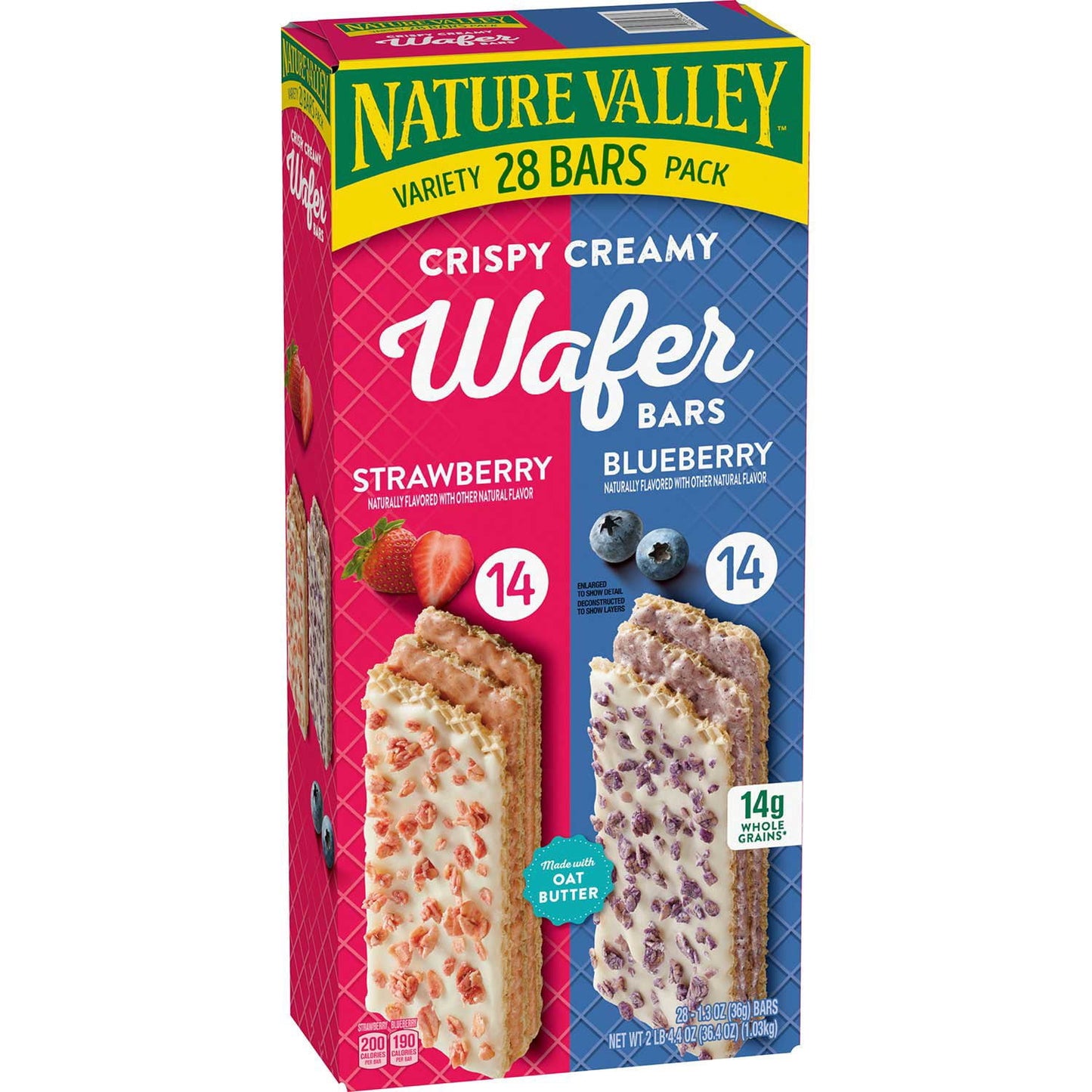 Nature Valley crispy creamy wafer bars variety pack 28 ct
