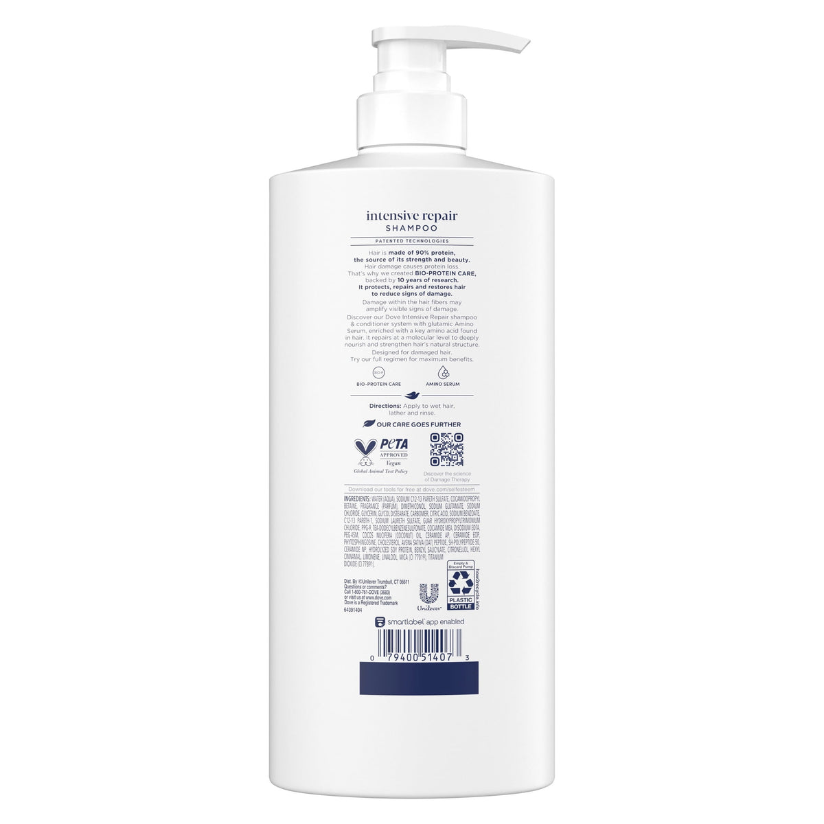 Dove Intensive Repair vegan shampoo