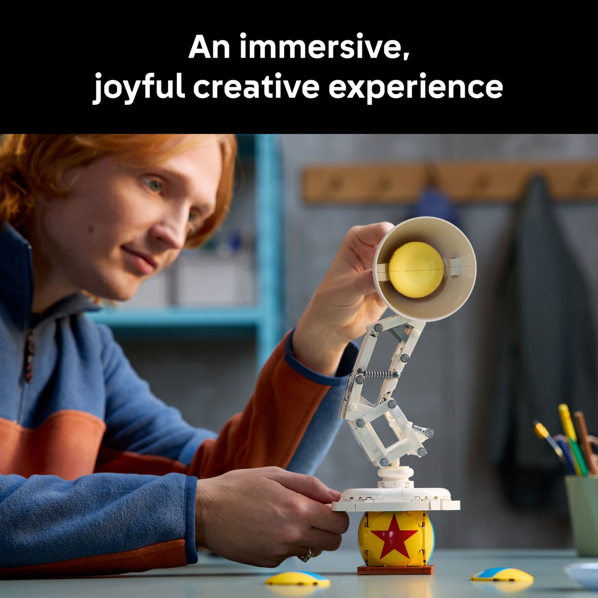 LEGO Ideas Luxo Jr. office desk decoration
