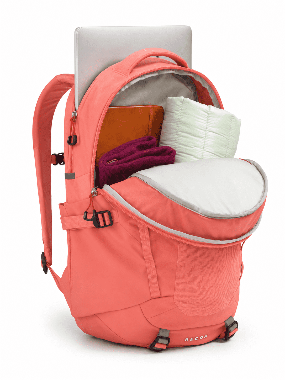 Women-specific everyday backpack with laptop sleeve