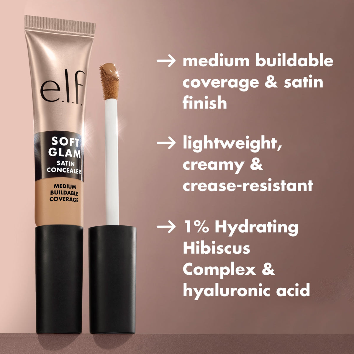 e.l.f. Soft Glam lightweight creamy concealer