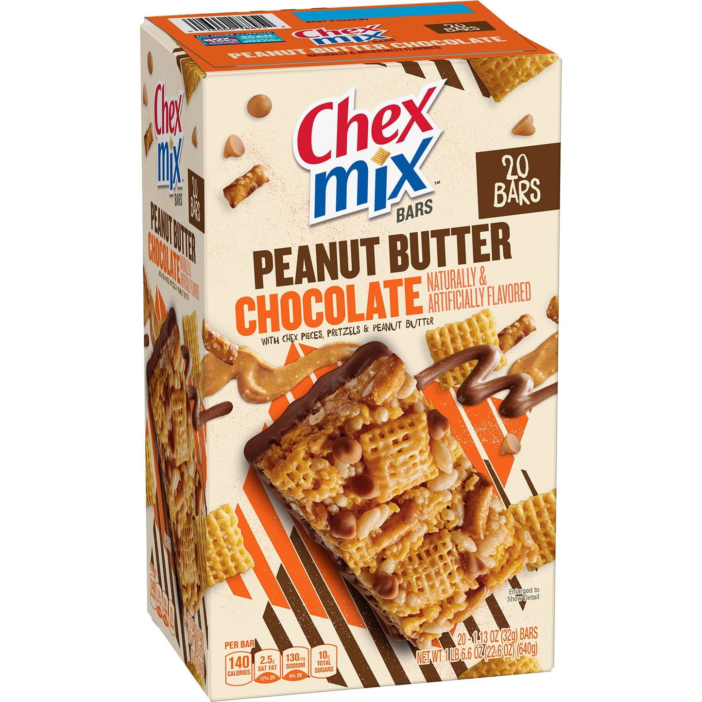 Chex Mix peanut butter chocolate treat bars 20 pack