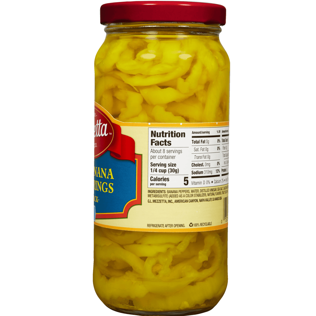 Mezzetta sweet and tangy banana pepper rings
