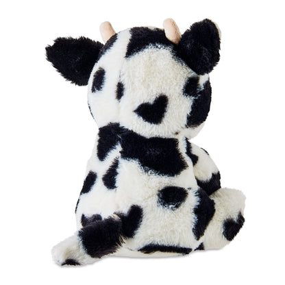 Soft black-and-white farm animal plush