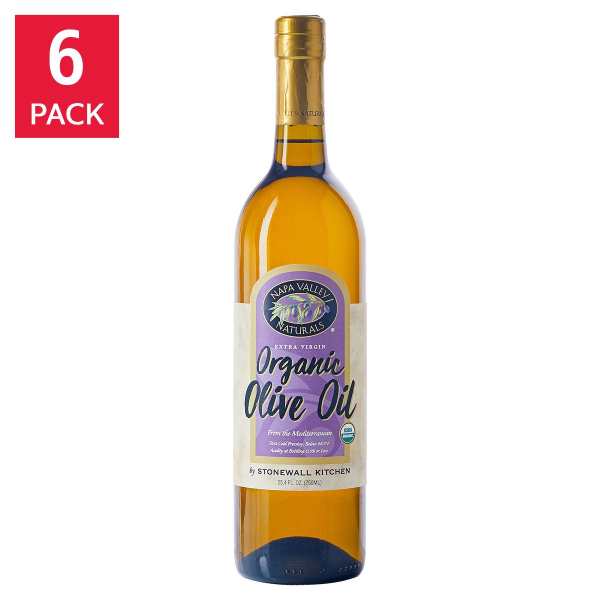 Napa Valley Naturals USDA Organic extra virgin olive oil 25.4 oz 6-count