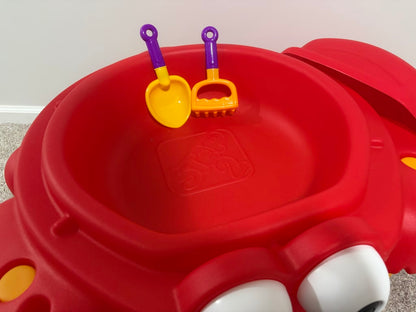 Crabbie sand table for indoor or outdoor play