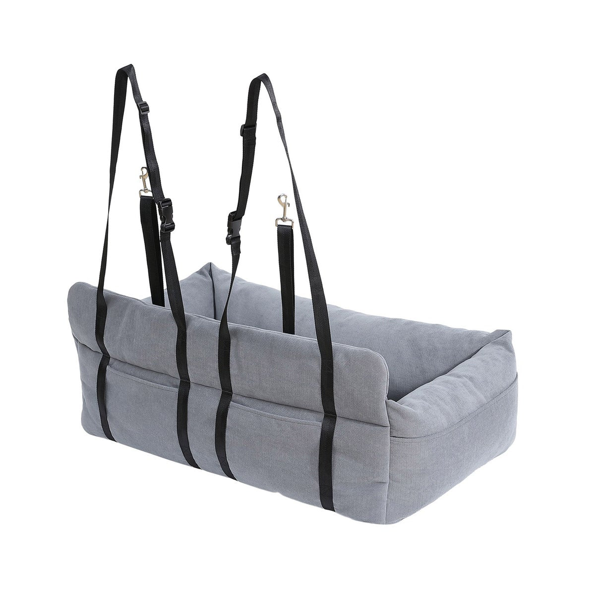 Removable washable cover for car pet bed