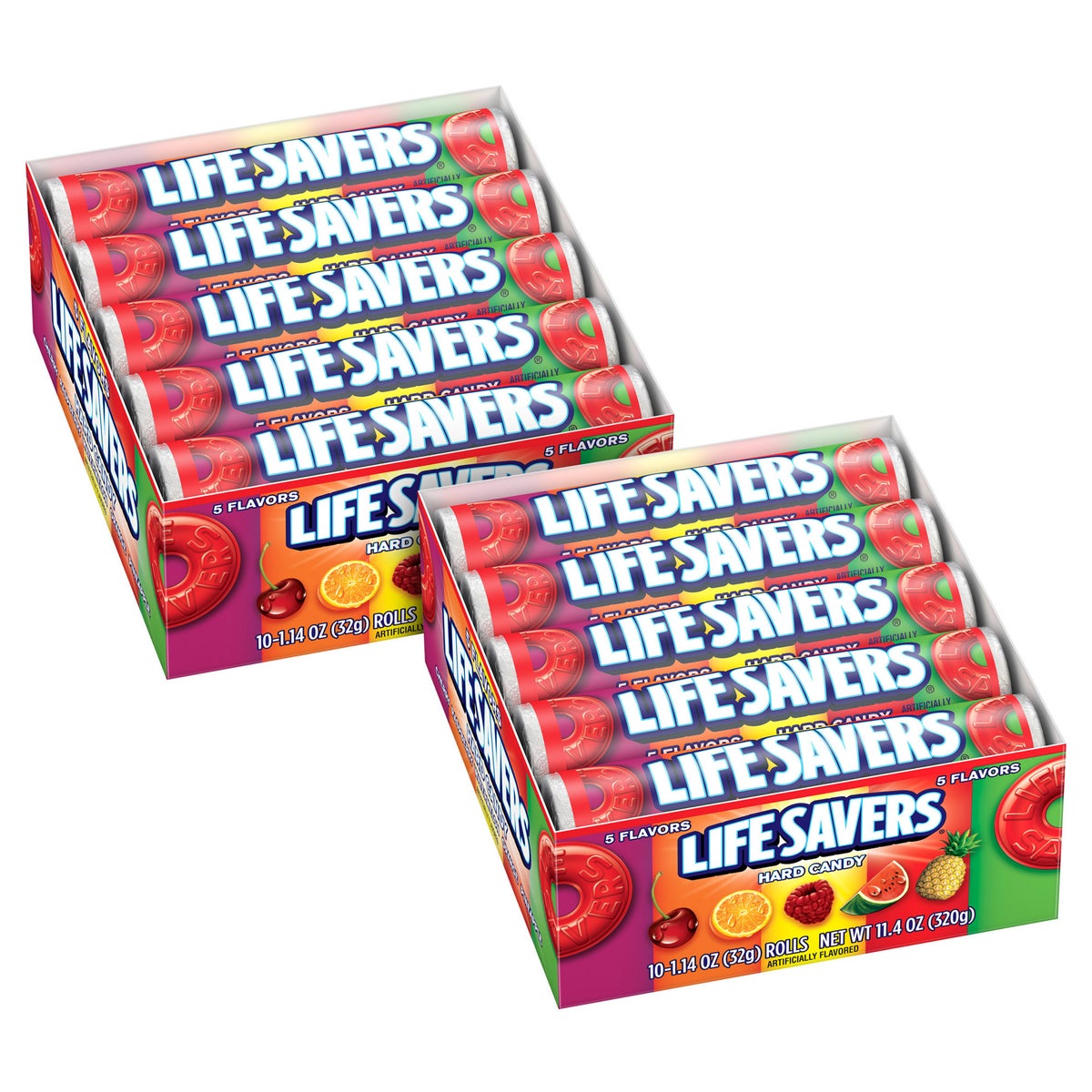 Life Savers original 5-flavor hard candy roll pack