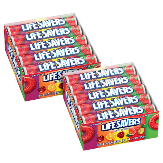 Life Savers original 5-flavor hard candy roll pack