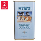 Myrtos Greek extra virgin olive oil 3L tin 2-pack