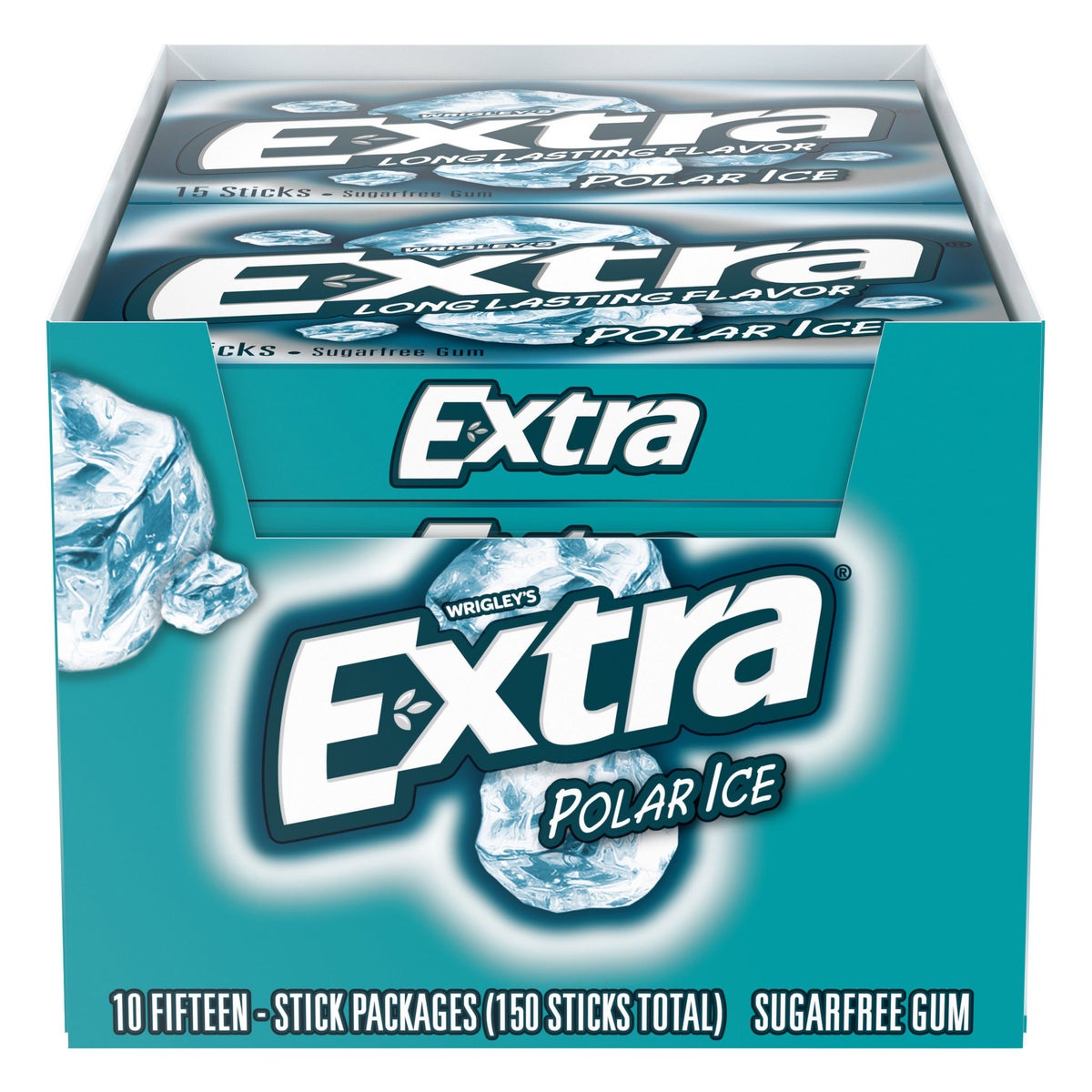 Extra sugar free Polar Ice chewing gum sticks