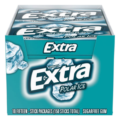 Extra sugar free Polar Ice chewing gum sticks