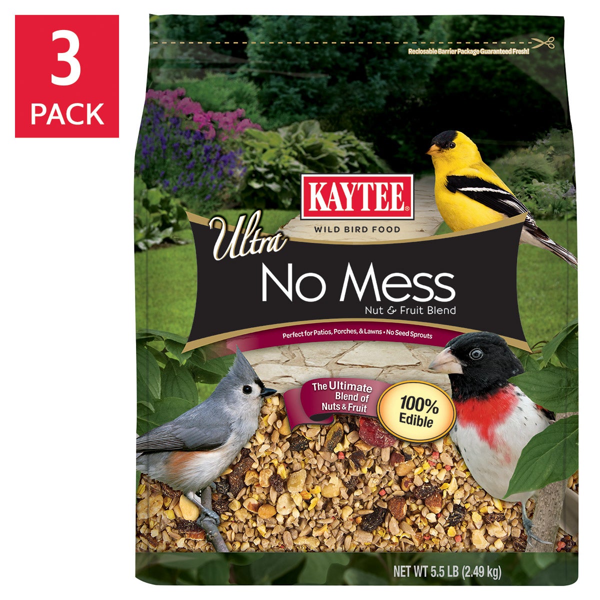 5.5 lb bags of Kaytee wild bird food