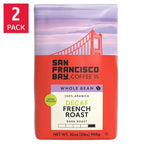 San Francisco Bay Decaf French Roast whole bean coffee 2-pack