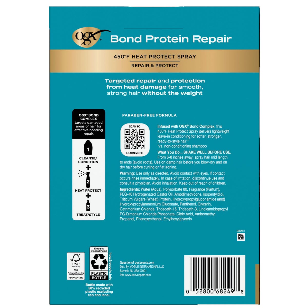 OGX Protein Bonding Multitasker Spray 6.5 fl oz bottles