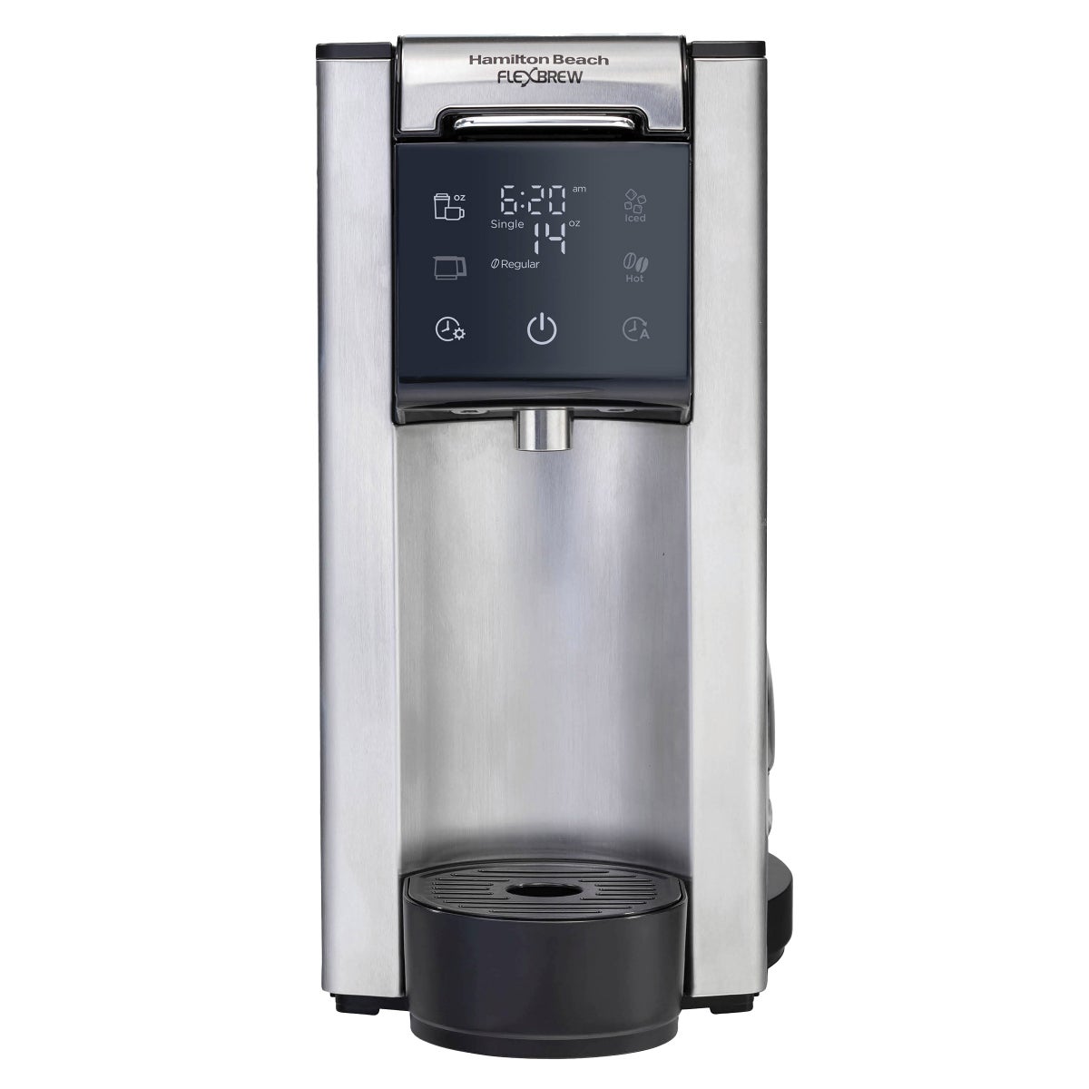 Hamilton Beach FlexBrew coffee maker with glass carafe