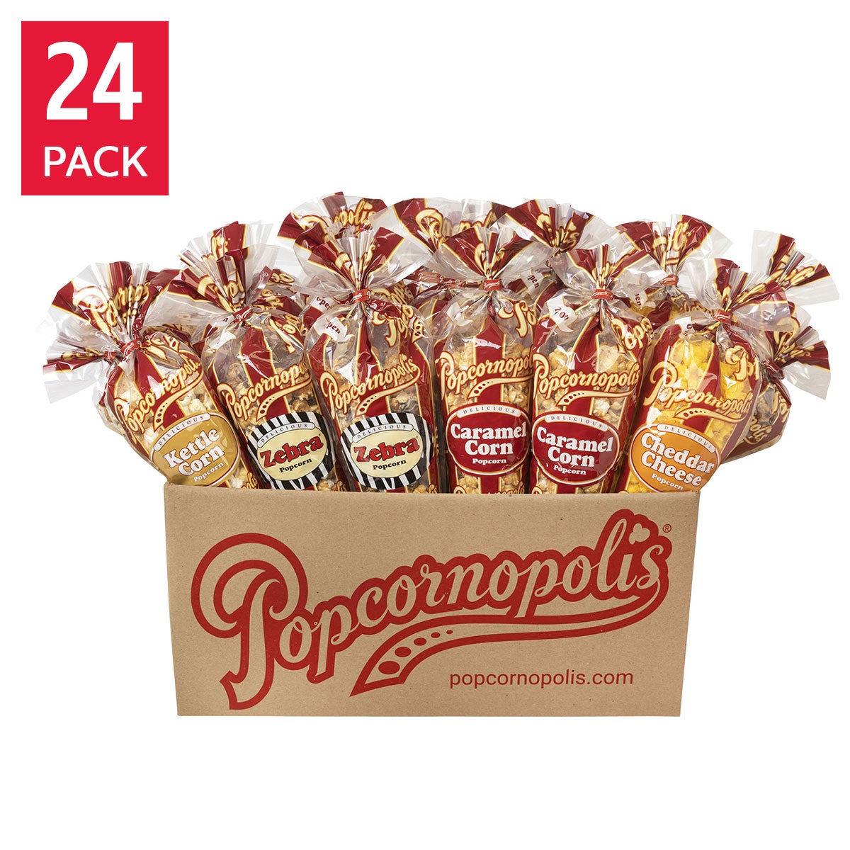 Popcornopolis gourmet popcorn cone variety pack