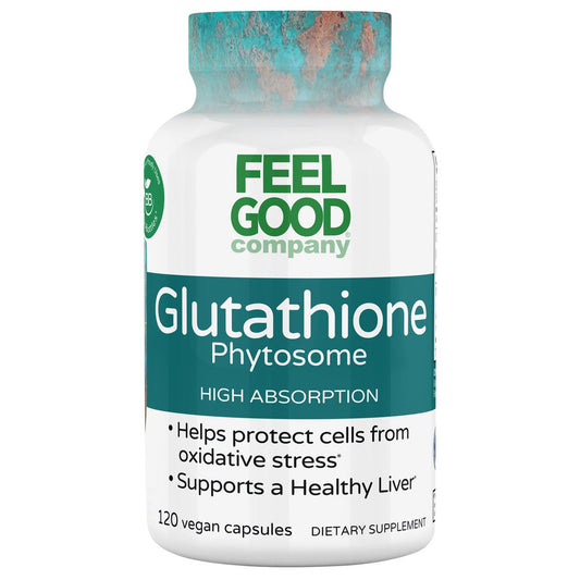 FEELGOOD Glutathione Phystosome 120 vegan capsules bottle