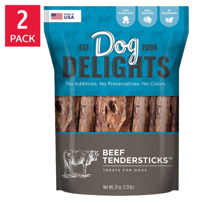 Dog Delights beef tendersticks 2-pack dog treats