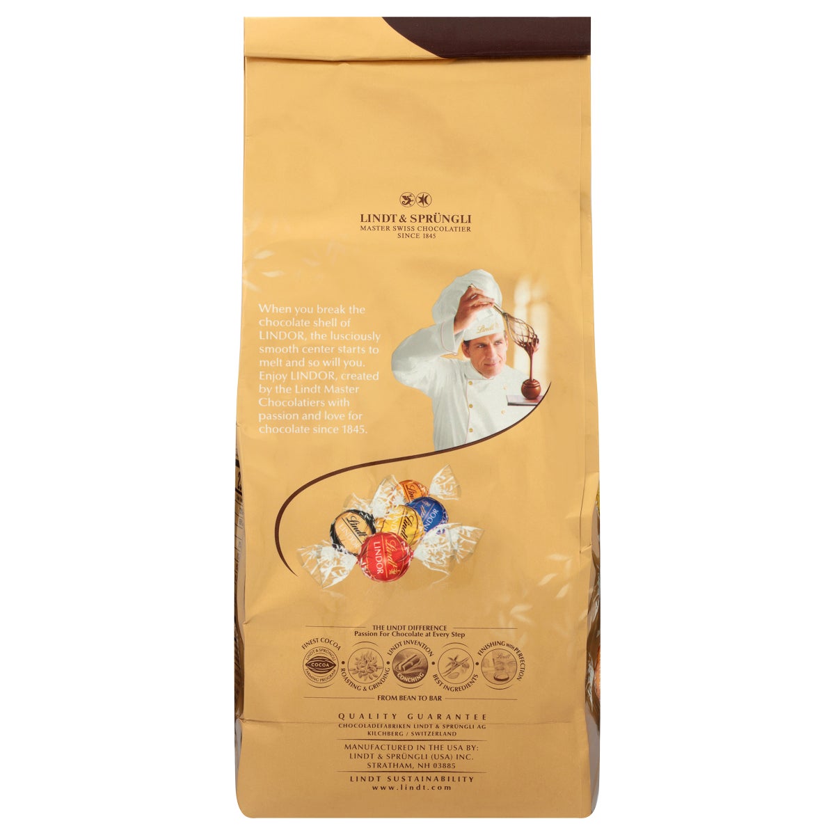 Premium assorted Lindt chocolate truffles bag
