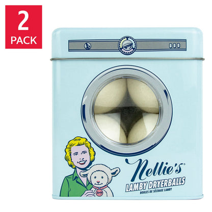 Nellie's Lamby Dryerballs 4-count 2-pack laundry essential