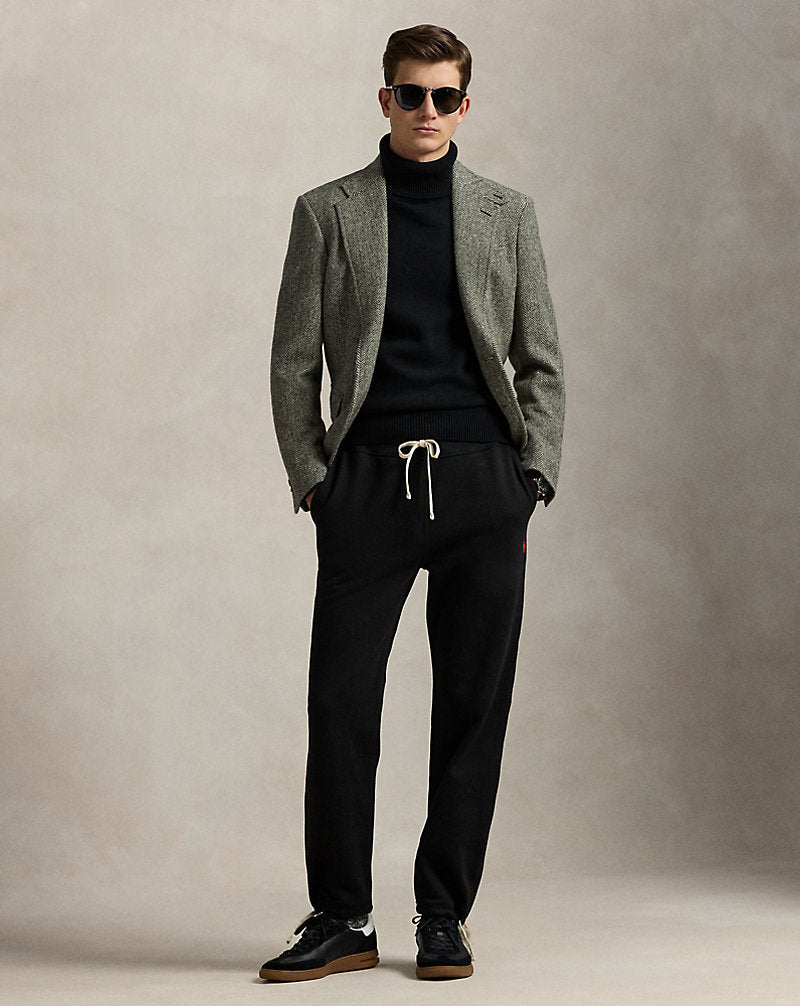 Men's cotton blend fleece sweatpant with drawstring waist