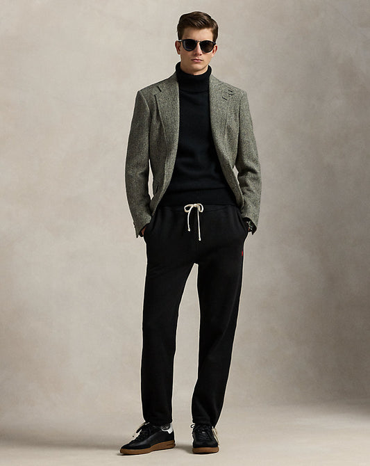 Men's cotton blend fleece sweatpant with drawstring waist