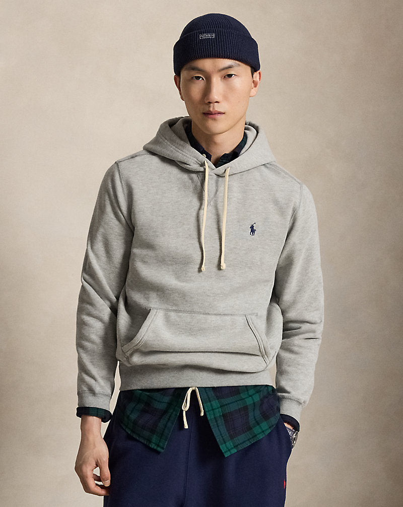 Polo Ralph Lauren RL Fleece Hoodie ribbed cuffs