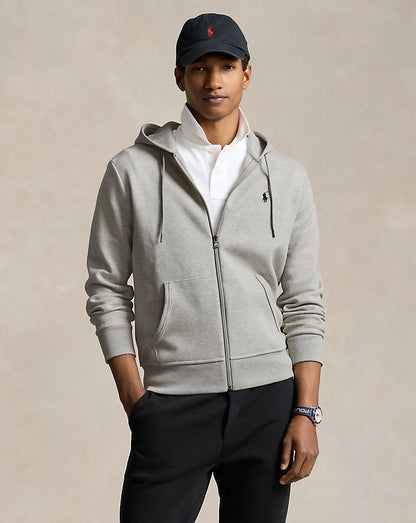 Men's full-zip hoodie with ribbed cuffs