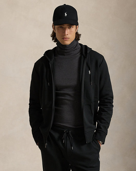 Polo Ralph Lauren double-knit full-zip hoodie front view