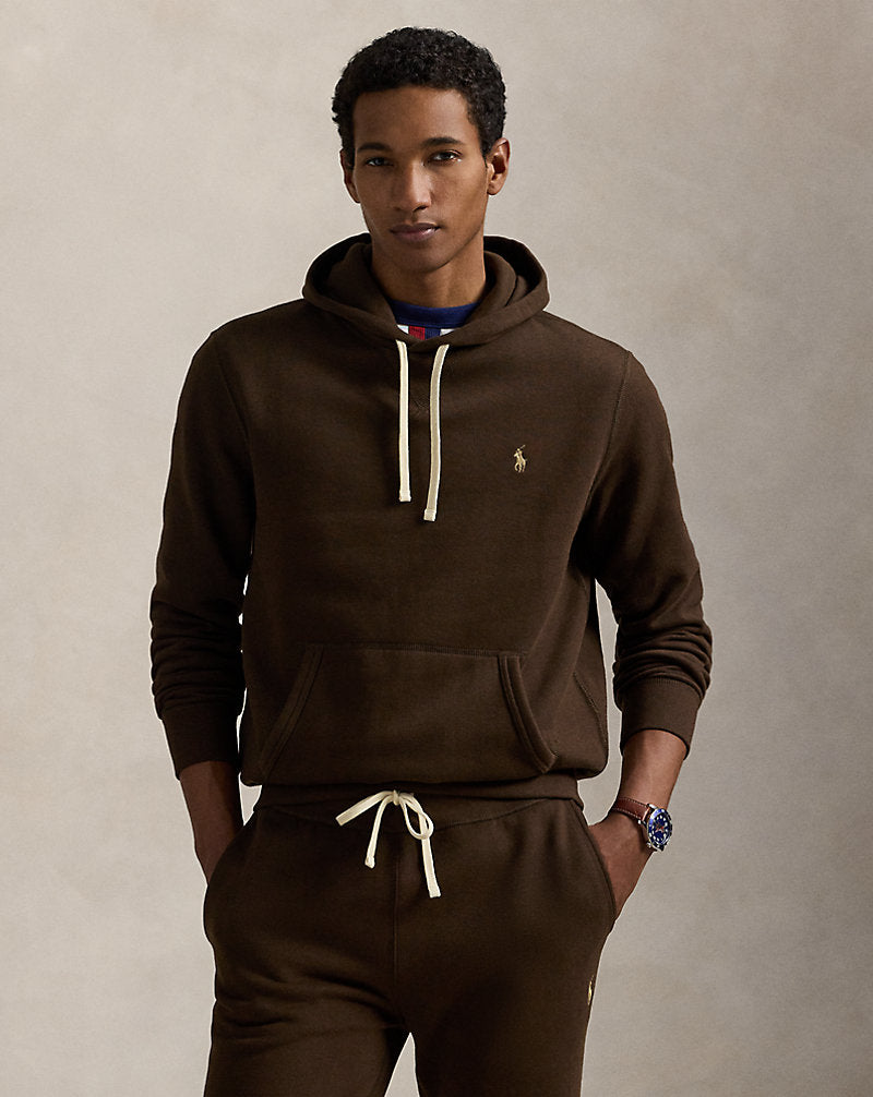 Polo Ralph Lauren RL Fleece Hoodie medium fit on model