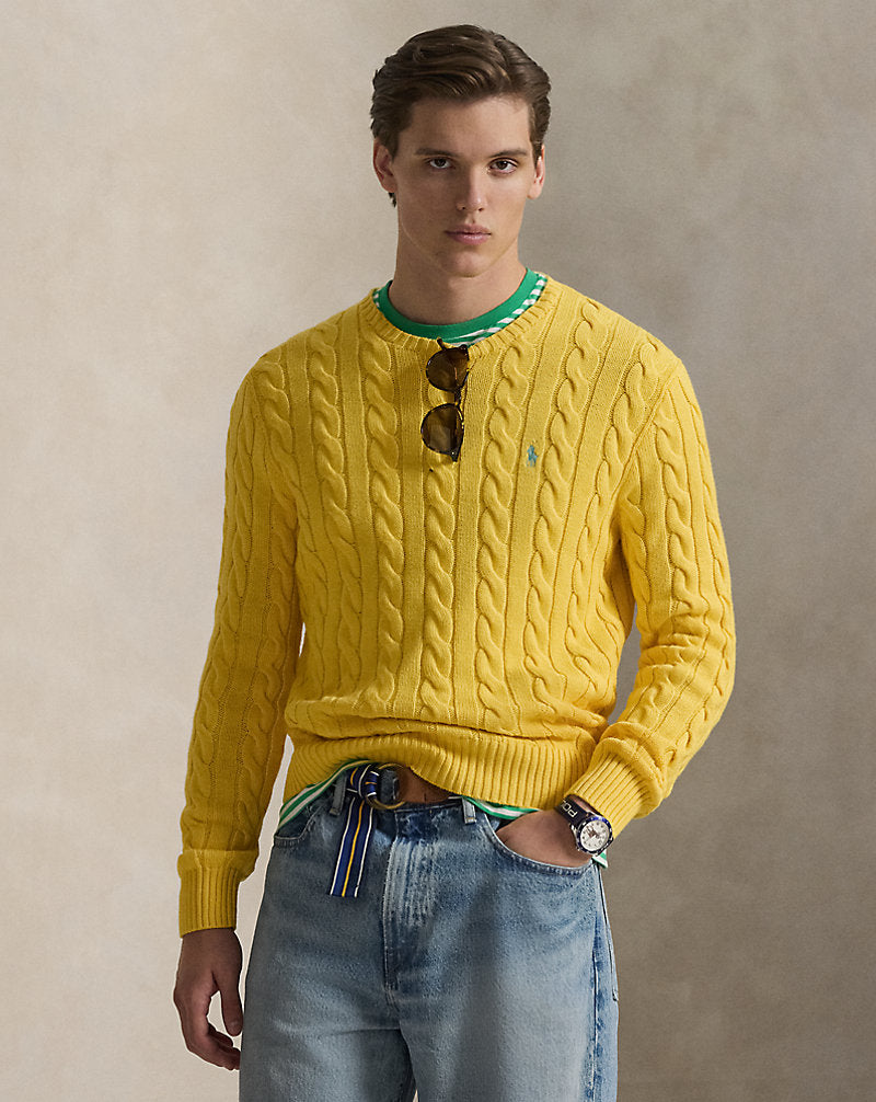 Premium cotton knit sweater for men