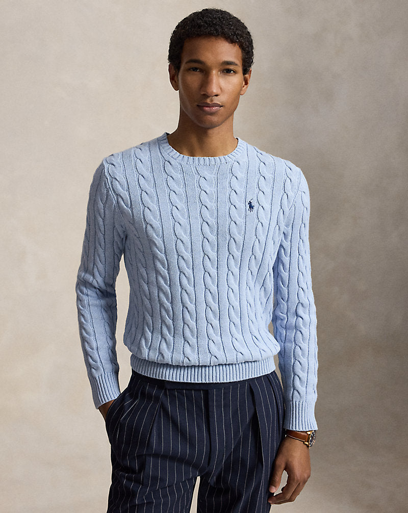 Rib-knit cuffs on Polo Ralph Lauren sweater