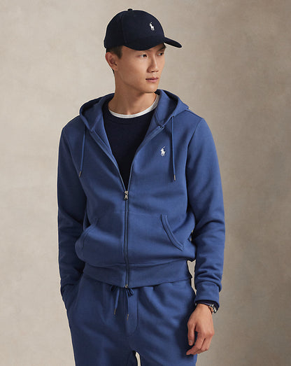 Double-knit hoodie styled for everyday wear
