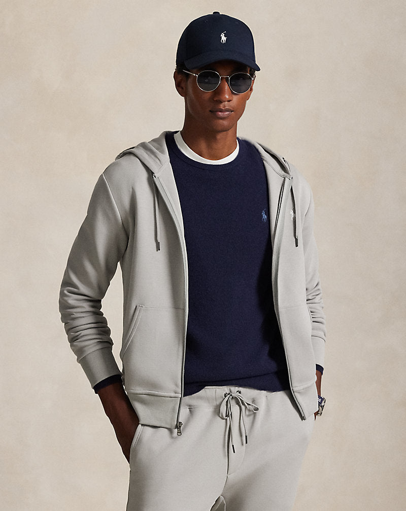 Polo Ralph Lauren hoodie close-up of zipper