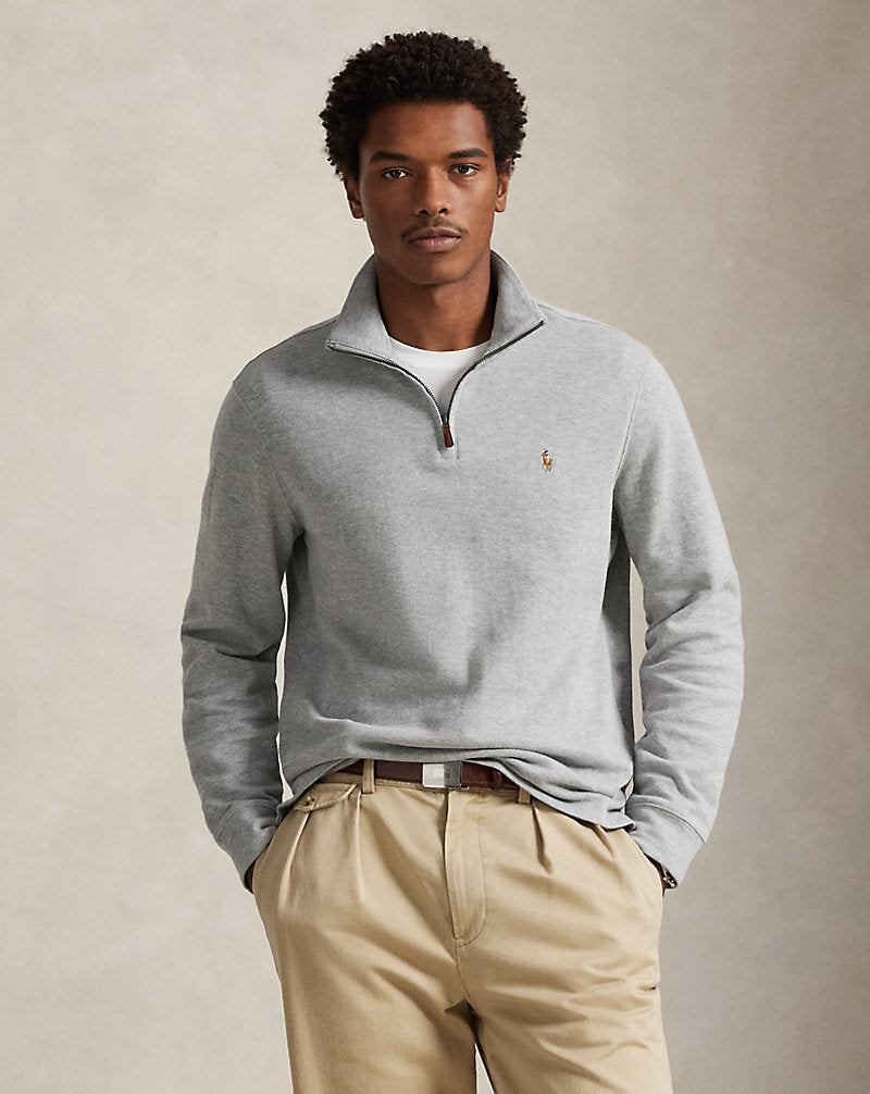 Polo Ralph Lauren quarter-zip zipper logo detail