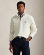 Polo Ralph Lauren peached cotton quarter-zip texture