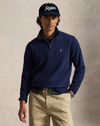 Polo Ralph Lauren estate-rib quarter-zip pullover front view