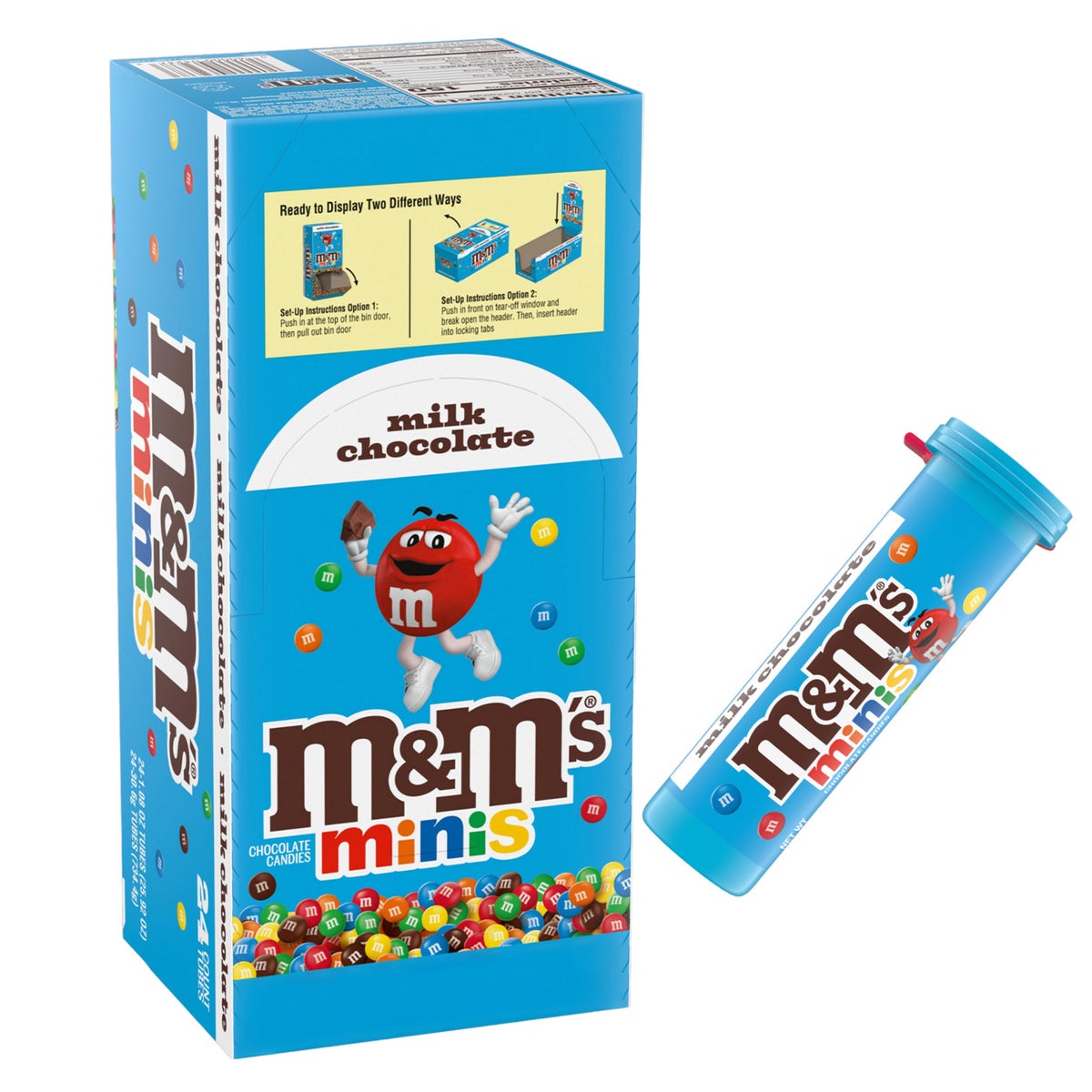 M&M's Minis milk chocolate candy close-up